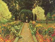 Prats, Santiago Rusinol Garden in Aranjuez oil